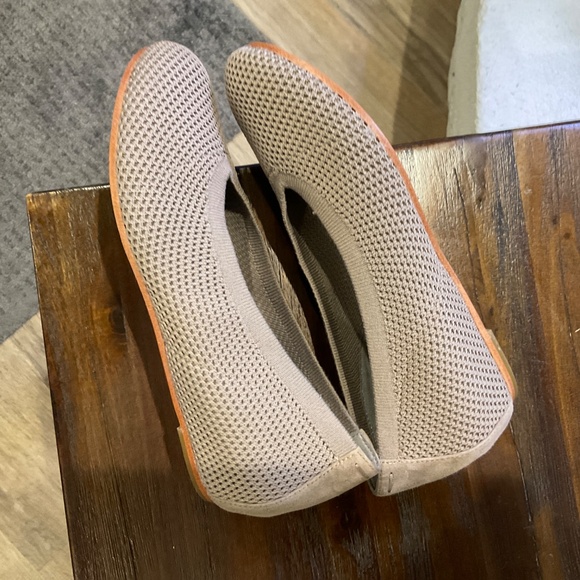 EILEEN FISHER Taupe Ballet Flats Beige Slip On Knit Stretch size 6.5 - Picture 6 of 8